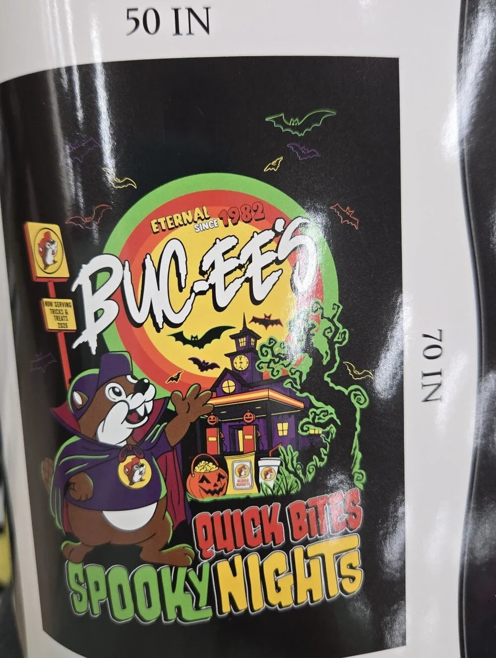 NEW  BUC-EE'S Halloween Holiday Throw Blanket QUICK BITES SPOOKY NIGHTS